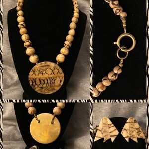 Vintage Rare Tiger Sponge Coral Set